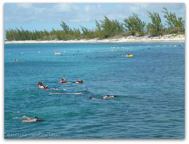 Princess Cays snorkelers