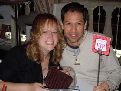 Our new friends Carmen and Jim and their Chocolate Cake